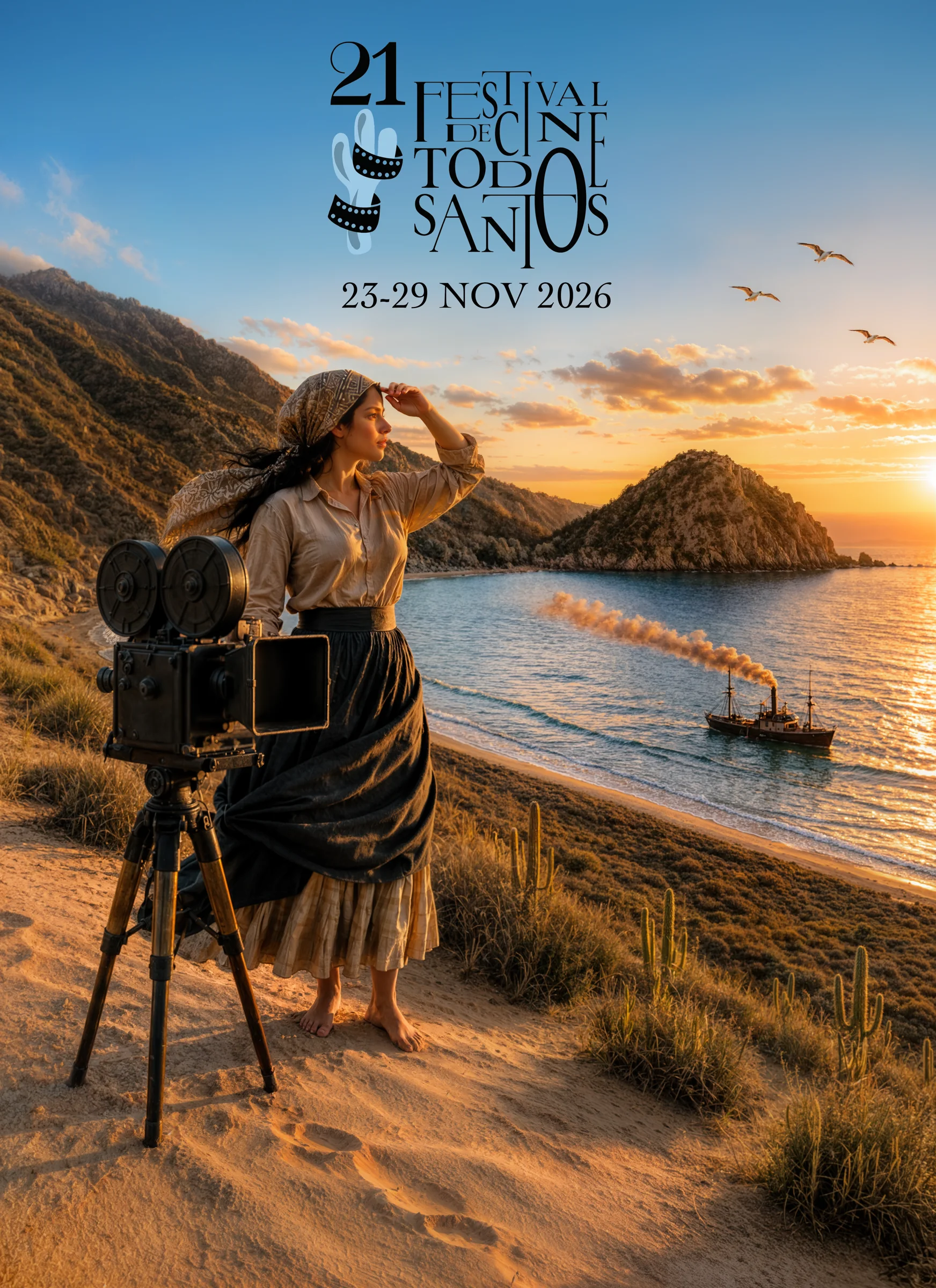 Cartel oficial del 21 Festival de Cine Todos Santos