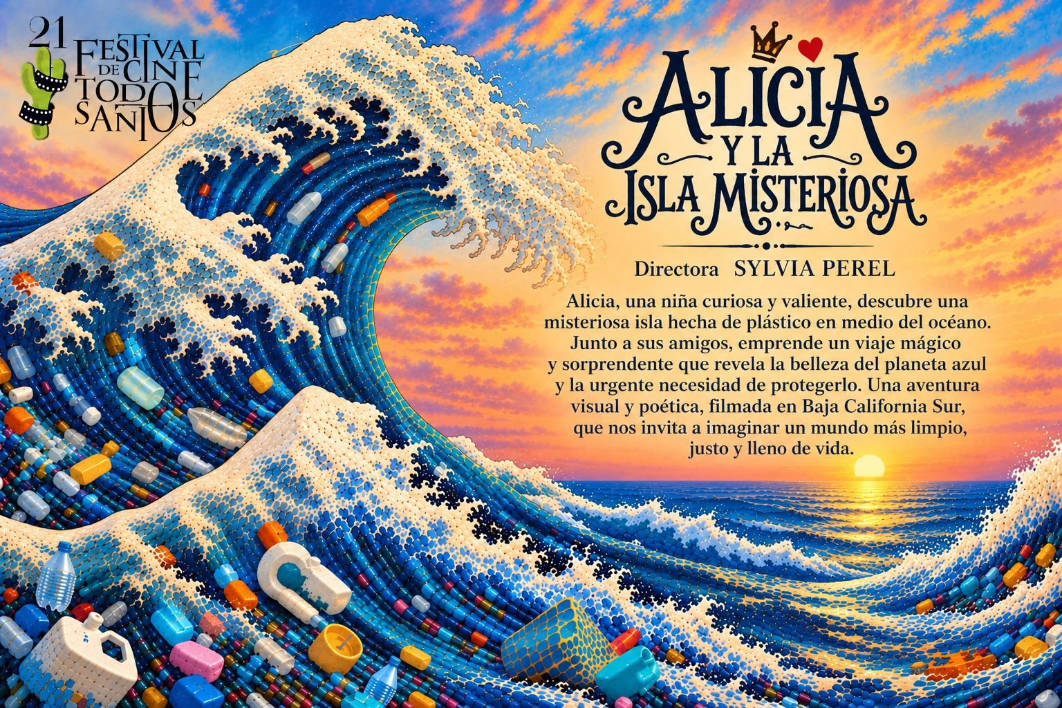 Sinopsis ilustrada de Alicia y la Isla Misteriosa